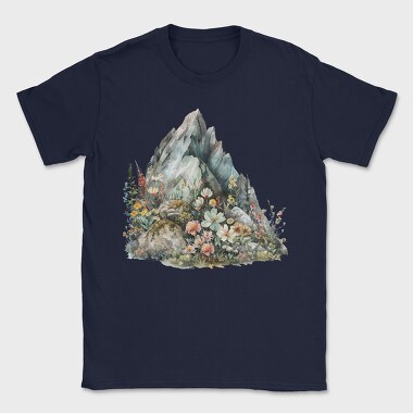 Watercolor Mountain Flora, Tricou Barbati (Unisex)