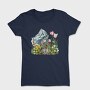 Watercolor Mountain Garden, Tricou Femei