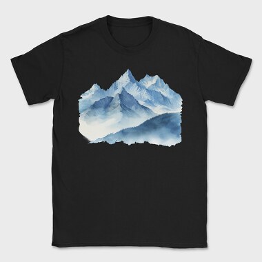 Watercolor Mountain Peak, Tricou Barbati (Unisex)