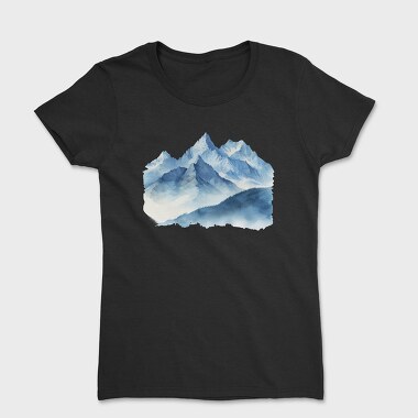 Watercolor Mountain Peak, Tricou Femei