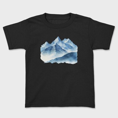 Watercolor Mountain Peak, Tricou Copii