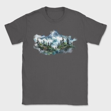 Watercolor Mountain Peaks, Tricou Barbati (Unisex)