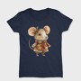 Watercolor Mouse Holly, Tricou Femei