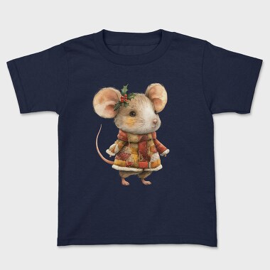 Watercolor Mouse Holly, Tricou Copii