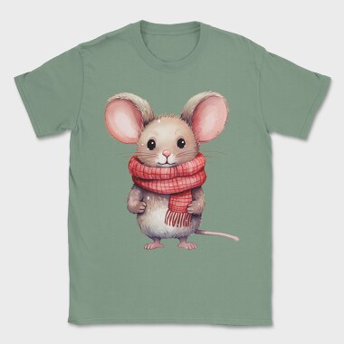 Watercolor Mouse Scarf, Tricou Barbati (Unisex)