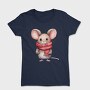 Watercolor Mouse Scarf, Tricou Femei