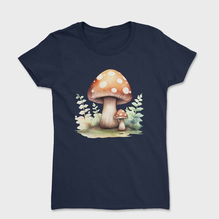 Watercolor Mushroom Clay, Tricou Femei