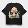 Watercolor Mushroom Clay, Tricou Oversize Barbati (Unisex)
