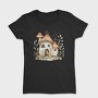 Watercolor Mushroom House, Tricou Femei