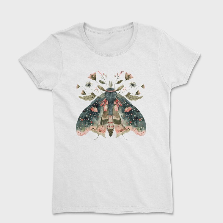 Watercolor Mystic Moth, Tricou Femei