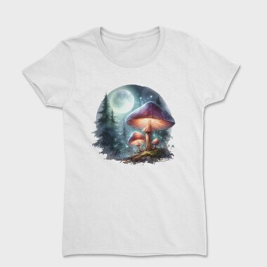 Watercolor Mystical Mushrooms, Tricou Femei