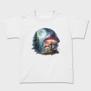 Watercolor Mystical Mushrooms, Tricou Copii