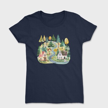 Watercolor Nature Path, Tricou Femei