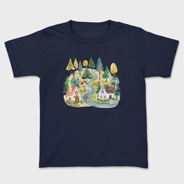 Watercolor Nature Path, Tricou Copii