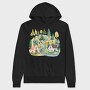 Watercolor Nature Path, Hanorac Oversize Barbati (Unisex)