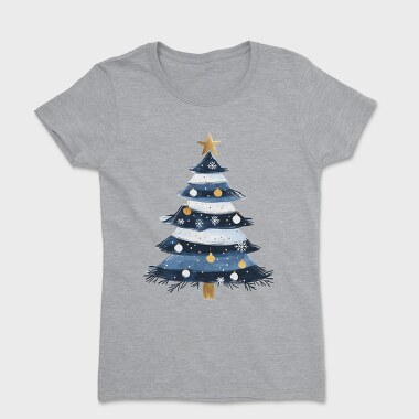 Watercolor Navy Tree, Tricou Femei