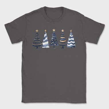 Watercolor Navy Trees, Tricou Barbati (Unisex)