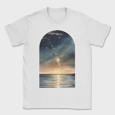 Watercolor Night Ocean, Tricou Barbati (Unisex)