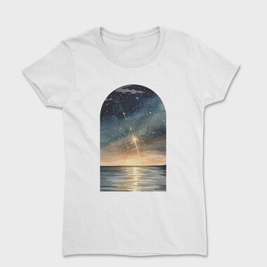 Watercolor Night Ocean, Tricou Femei