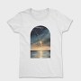 Watercolor Night Ocean, Tricou Femei