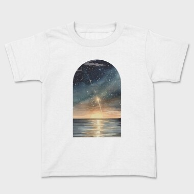 Watercolor Night Ocean, Tricou Copii