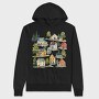 Watercolor Nordic Home, Hanorac Oversize Barbati (Unisex)
