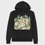 Watercolor Nordic Homes, Hanorac Oversize Barbati (Unisex)