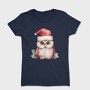 Watercolor Owl Christmas, Tricou Femei