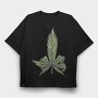 Cannabis, Tricou Oversize Barbati (Unisex)