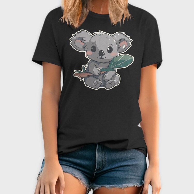 Cute Koala Australian Eucaliptus, Tricou Barbati (Unisex)