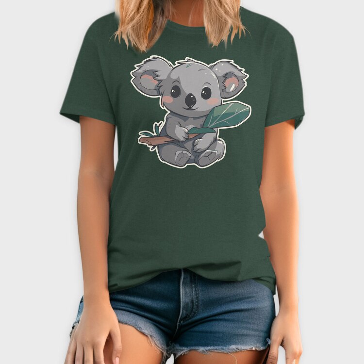 Cute Koala Australian Eucaliptus, Tricou Barbati (Unisex)