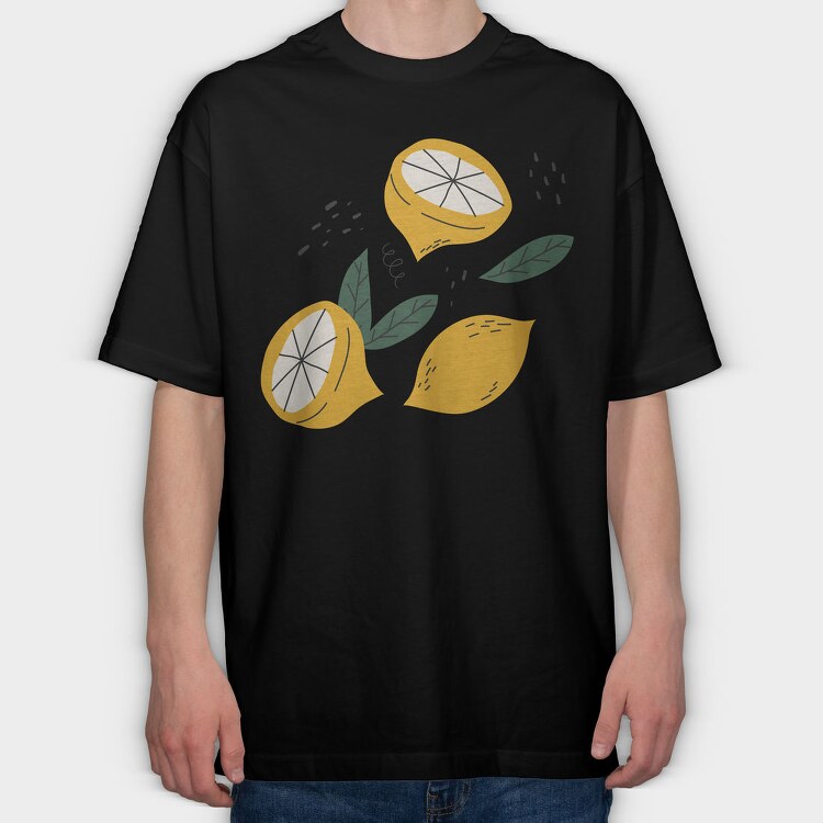 Lemons Fruit Tote, Tricou Oversize Barbati (Unisex)