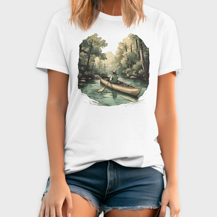 Canoe River, Tricou Barbati (Unisex)