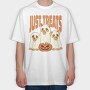 Just Treats Dogs, Tricou Oversize Barbati (Unisex)