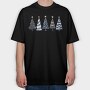 Watercolor Navy Trees, Tricou Oversize Barbati (Unisex)