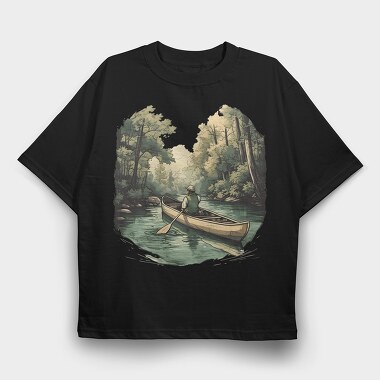 Canoe River, Tricou Oversize Barbati (Unisex)