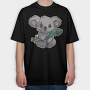Cute Koala Australian Eucaliptus, Tricou Oversize Barbati (Unisex)