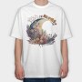Watercolor Moon Night, Tricou Oversize Barbati (Unisex)