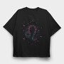 Leo Floral Zodiac Sign 05, Tricou Oversize Barbati (Unisex)
