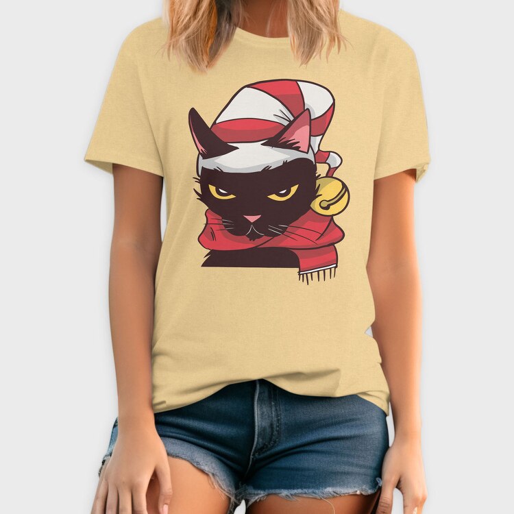 Angry Cat Christmas, Tricou Barbati (Unisex)