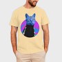 Psychedelic Trippy Cat Kitty, Tricou Barbati (Unisex)