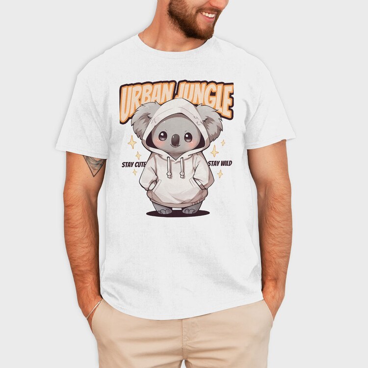Cute Koala Urban, Tricou Barbati (Unisex)