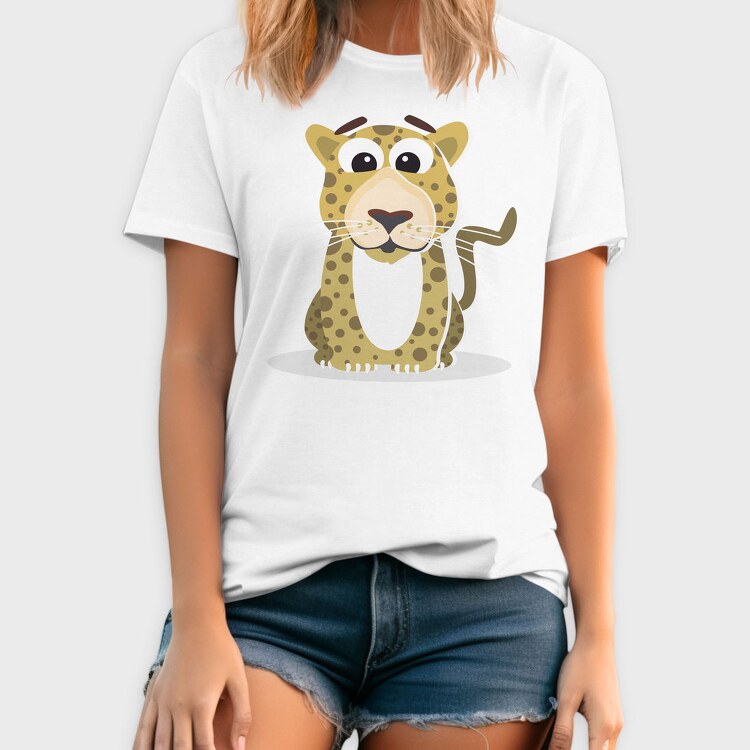 Leopard Cartoon Vibes, Tricou Barbati (Unisex)
