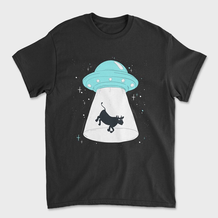 Cow Ufo, Tricou Barbati (Unisex)