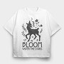 Bloom Under The Stars Reindeer Spring, Tricou Oversize Barbati (Unisex)
