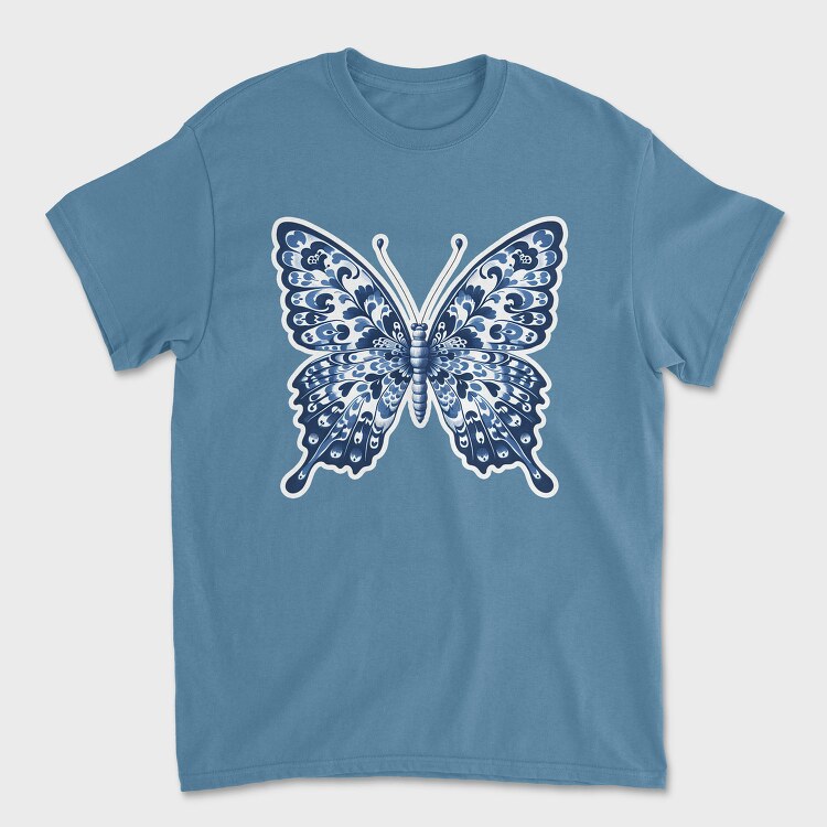blue butterfly, Tricou Barbati (Unisex)
