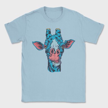 Blue Giraffe Wild, Tricou Barbati (Unisex)