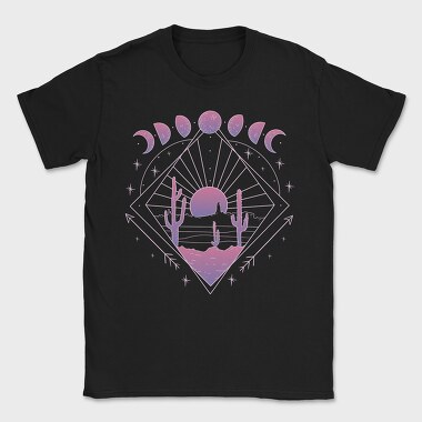 Boho Moon Phases, Tricou Barbati (Unisex)