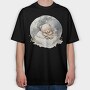 Watercolor Night Bear, Tricou Oversize Barbati (Unisex)
