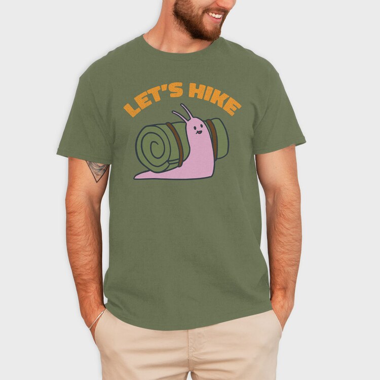 Let'S Hike Snail, Tricou Barbati (Unisex)